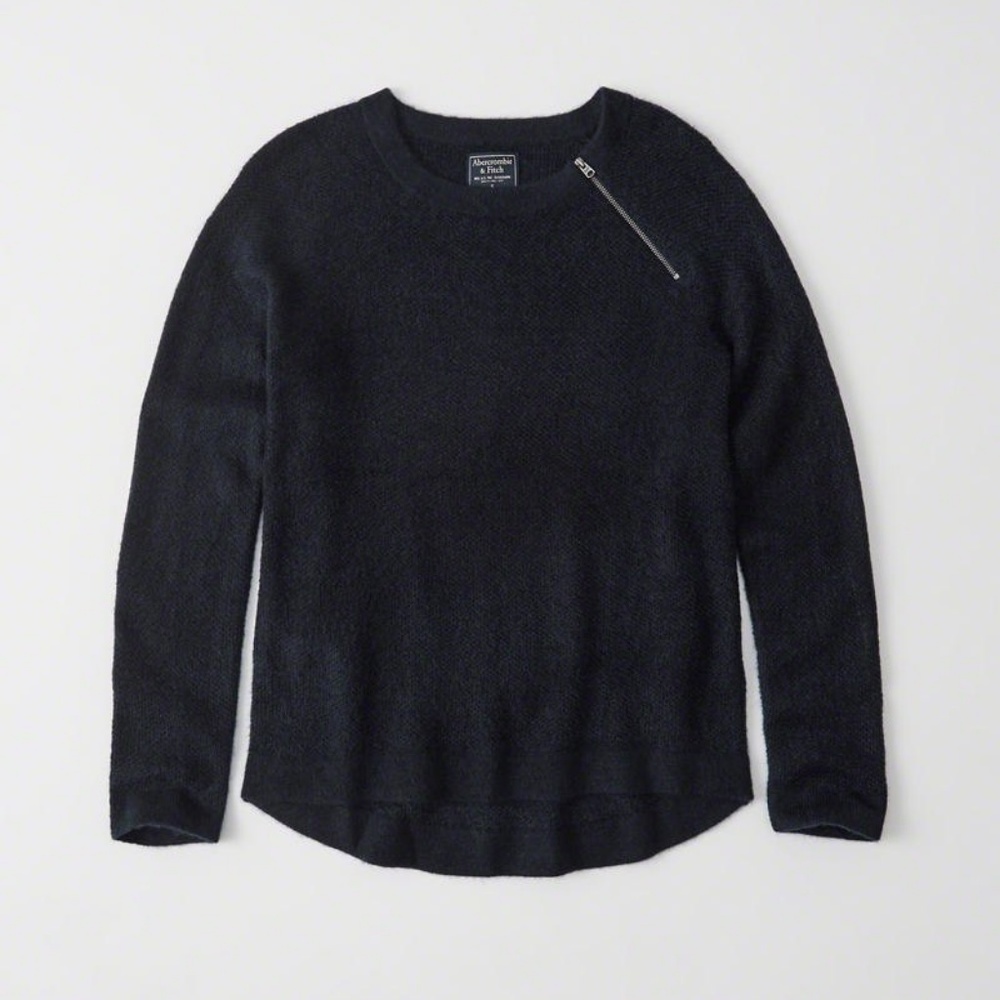 Abercrombie & Fitch Pullover Zipper Crew Sweater